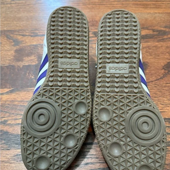 Adidas Samba OG White and Purple Shoes - Picture 3 of 5